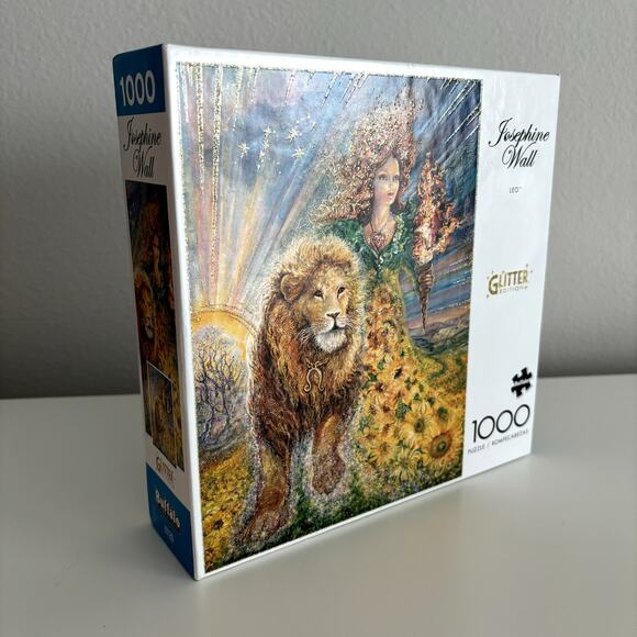 Josephine Wall Leo 1000 Pc Puzzle Glitter Edition Jigsaw Buffalo NEW Astrology - Picture 5 of 5